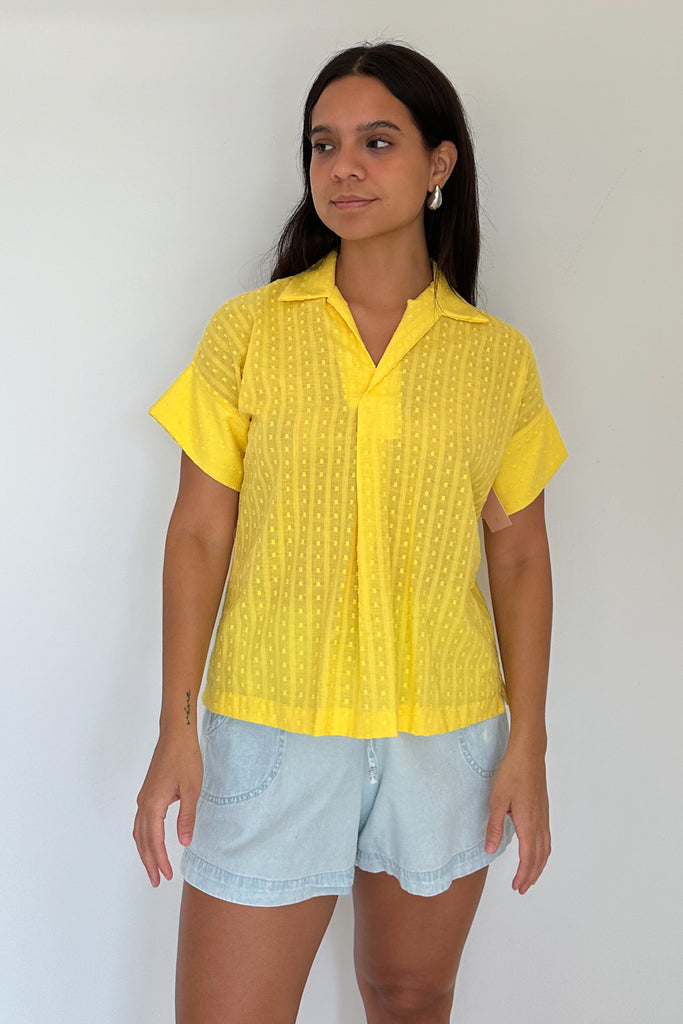 Blusa cotton dot amarilla