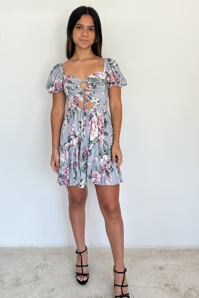 Vestido Romance gris