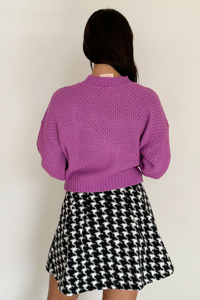 Suéter oversized violeta